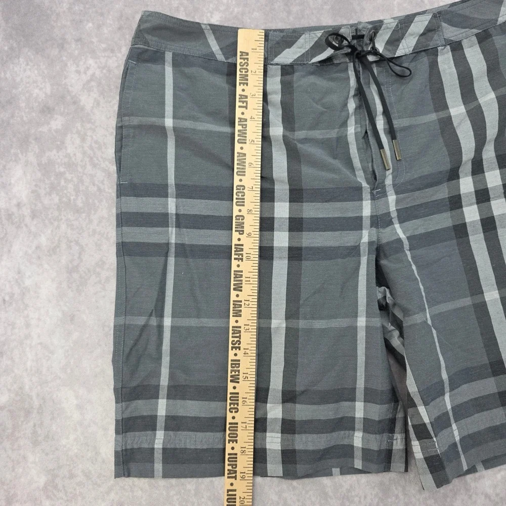 Burberry London Mens L Grey Nova Check Swim Shorts Made in Italy ITPIESRL3135LAI